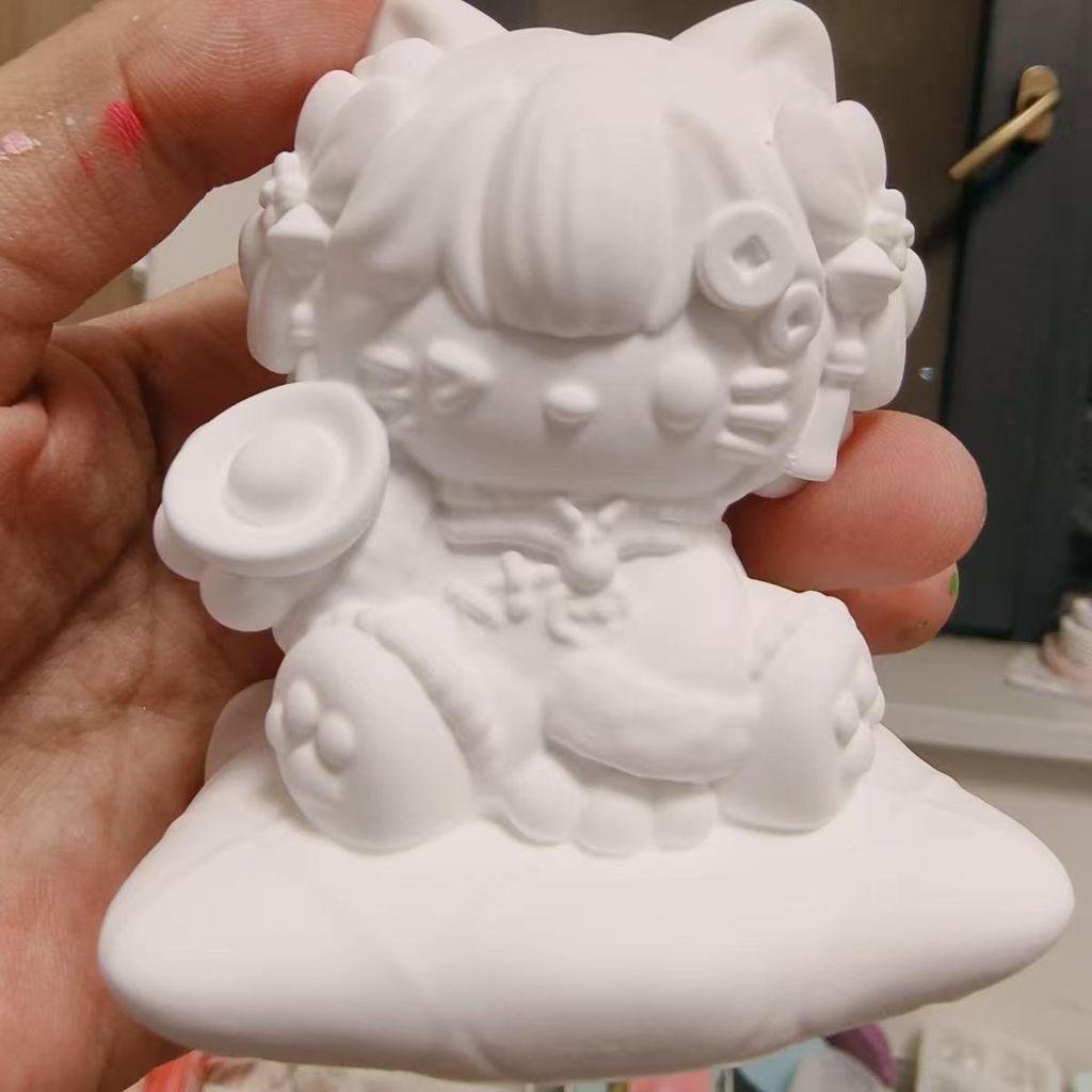 KT Popular Wealth-Attracting 3D Aromatherapy Plaster Doll DIY Coloring Ornaments