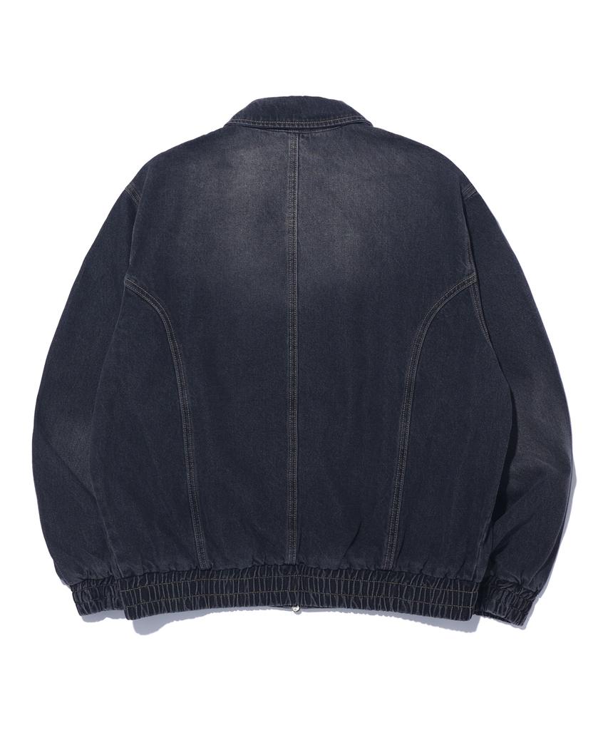 RAYFIKERS Vintage Collared Denim Jacket Mr1Ju014_Black