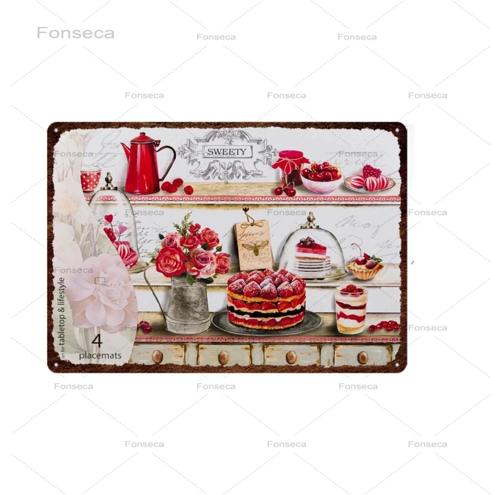 Vintage Flowers Metal Sign Garden Floral Retro Tin Plaques Home Decoration Wall Art Iron Painting 20X30Cm