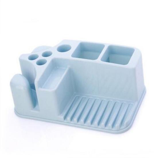 Plastic Rack Storage Kitchen Bathroom Shower Shelf Makeup Towel Sponge Holder