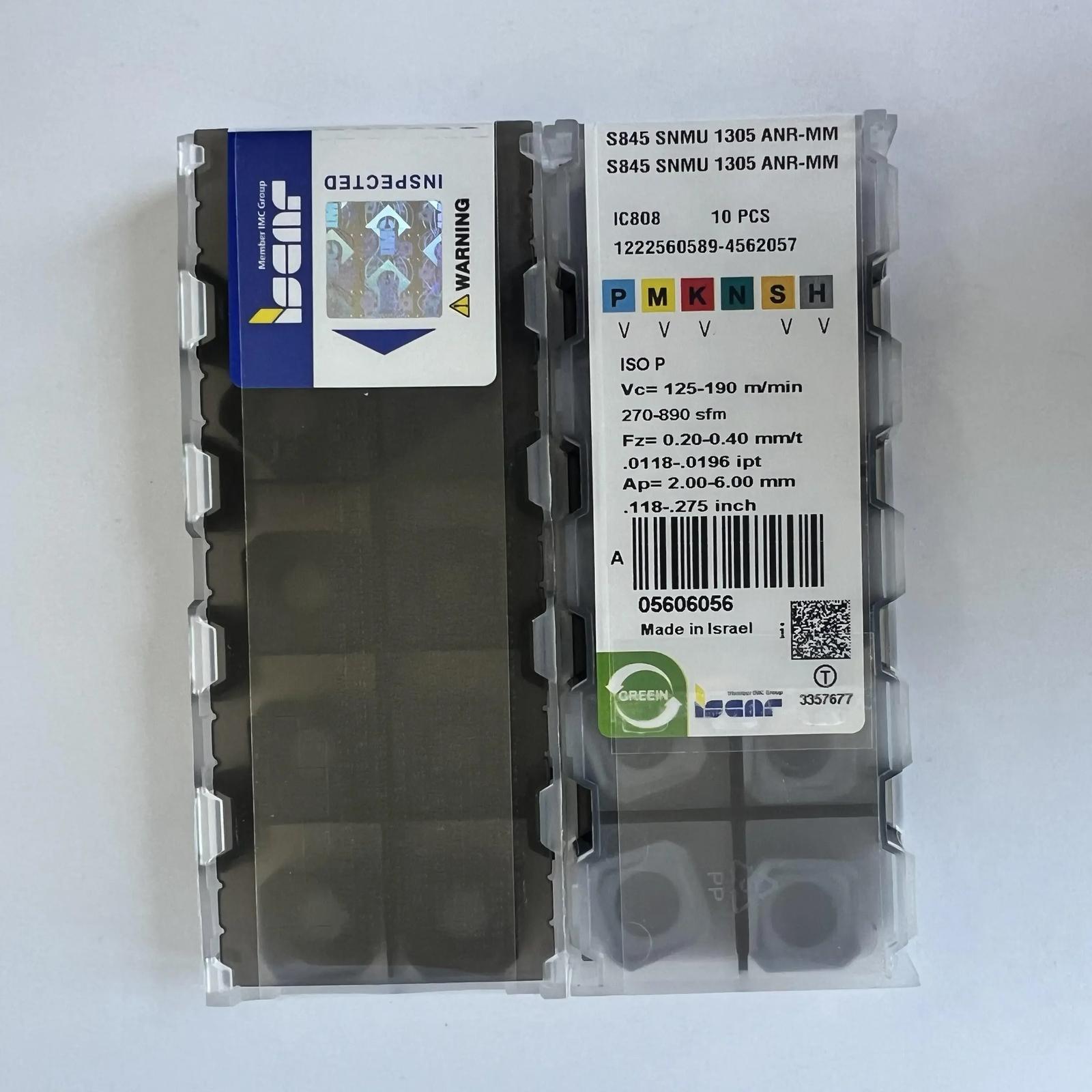 

ISCAR / S845SNMU1305ANR-MM IC808 /Industrial indexable Carbide Inserts 10 PCS