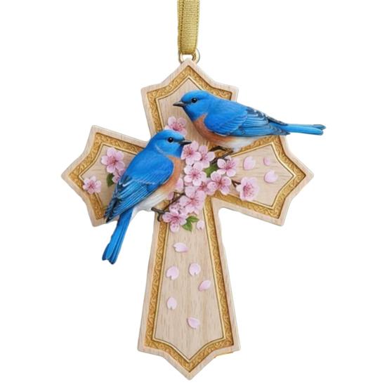 Bird Christmas Ornament Christian Symbol Hanging Decoration Bird And Faith Token Ornament for Xmas Tree