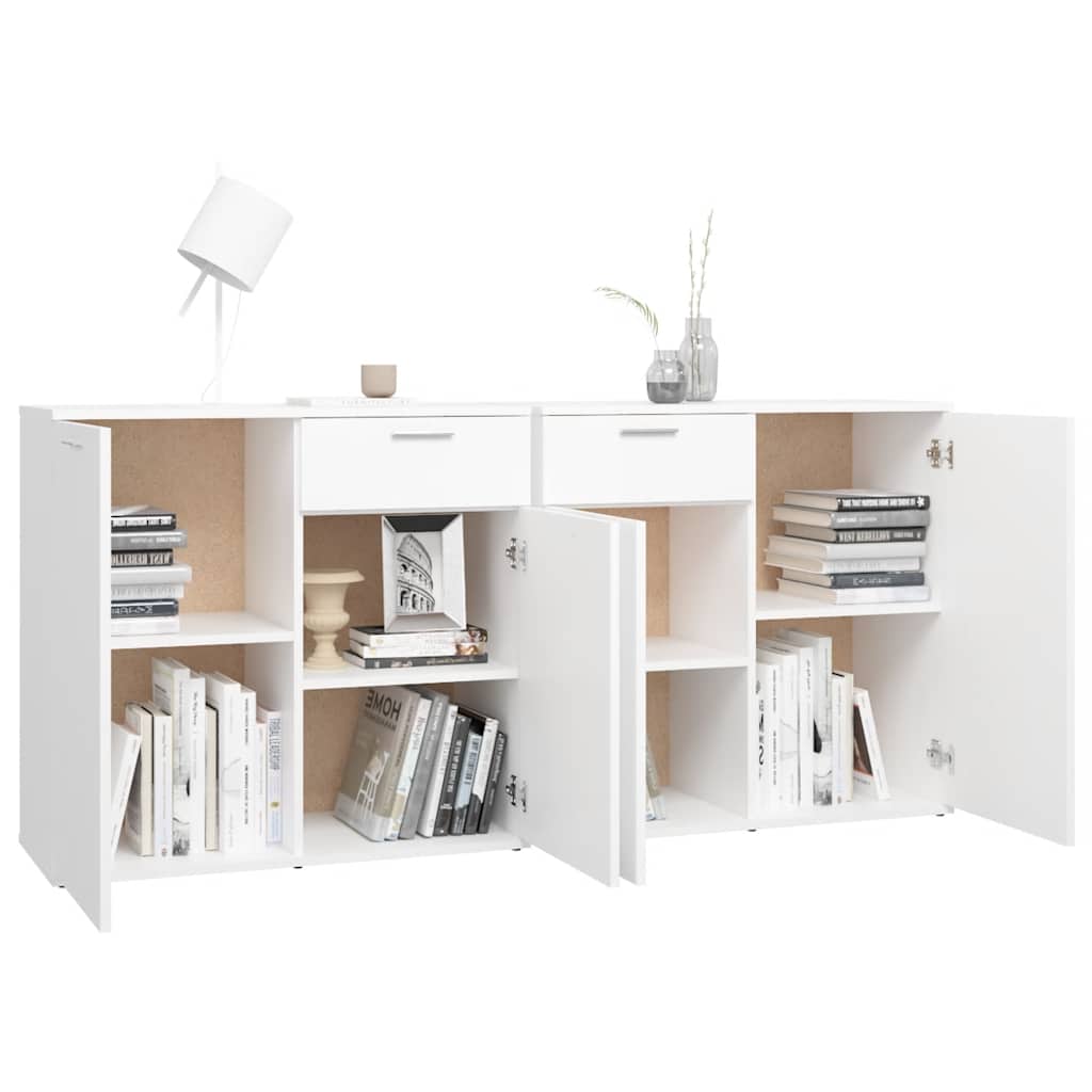 vidaXL Sideboard Weiß 160x36x75 cm Holzwerkstoff
