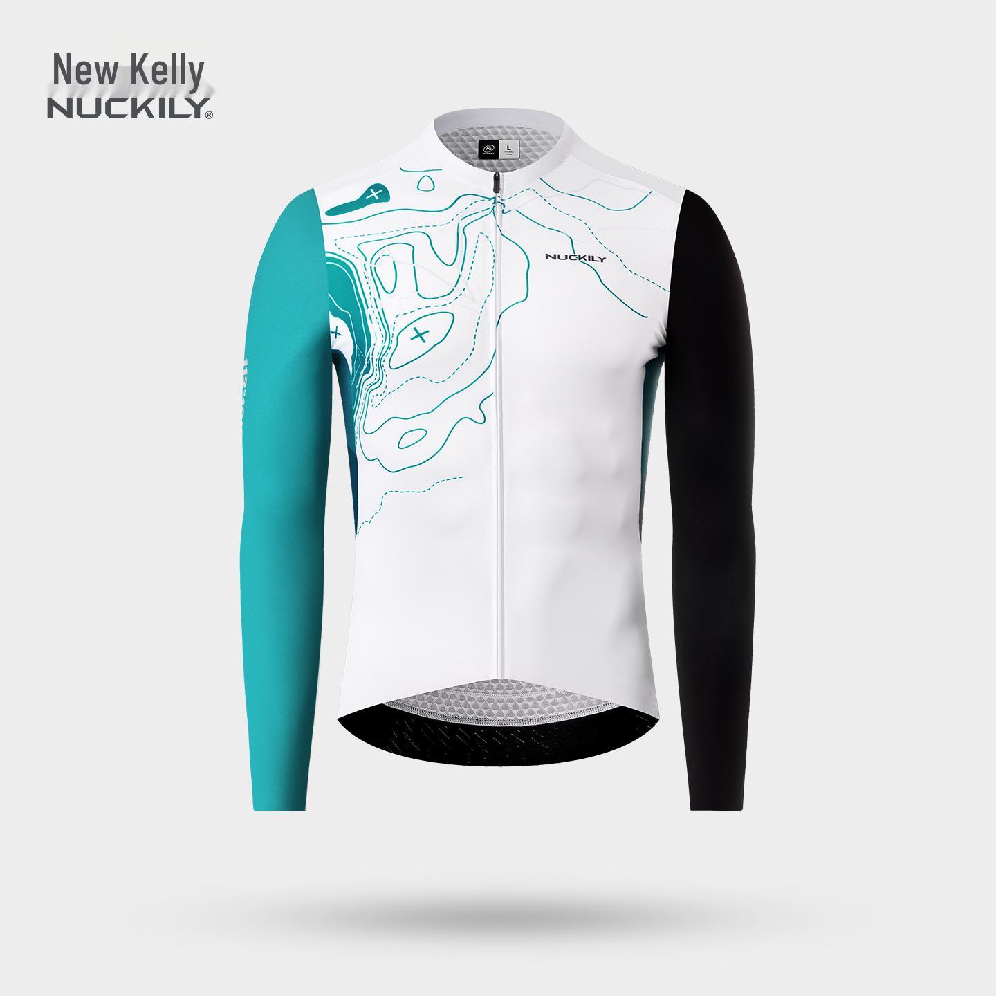 

NUCKILY Men s Summer Cycling Jersey - Breathable, Quick-Dry, Long Sleeve, Sun-Protective Top Small