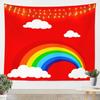Castle Fairy Rainbow Tapestry Colorful Gradient Tapestries Art Home Decoration Bedroom Decor Living Room Door Starry SkyTapestry