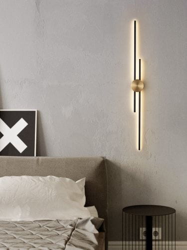 Tanami - elegant modern LED wall lamp Gold 122 cm