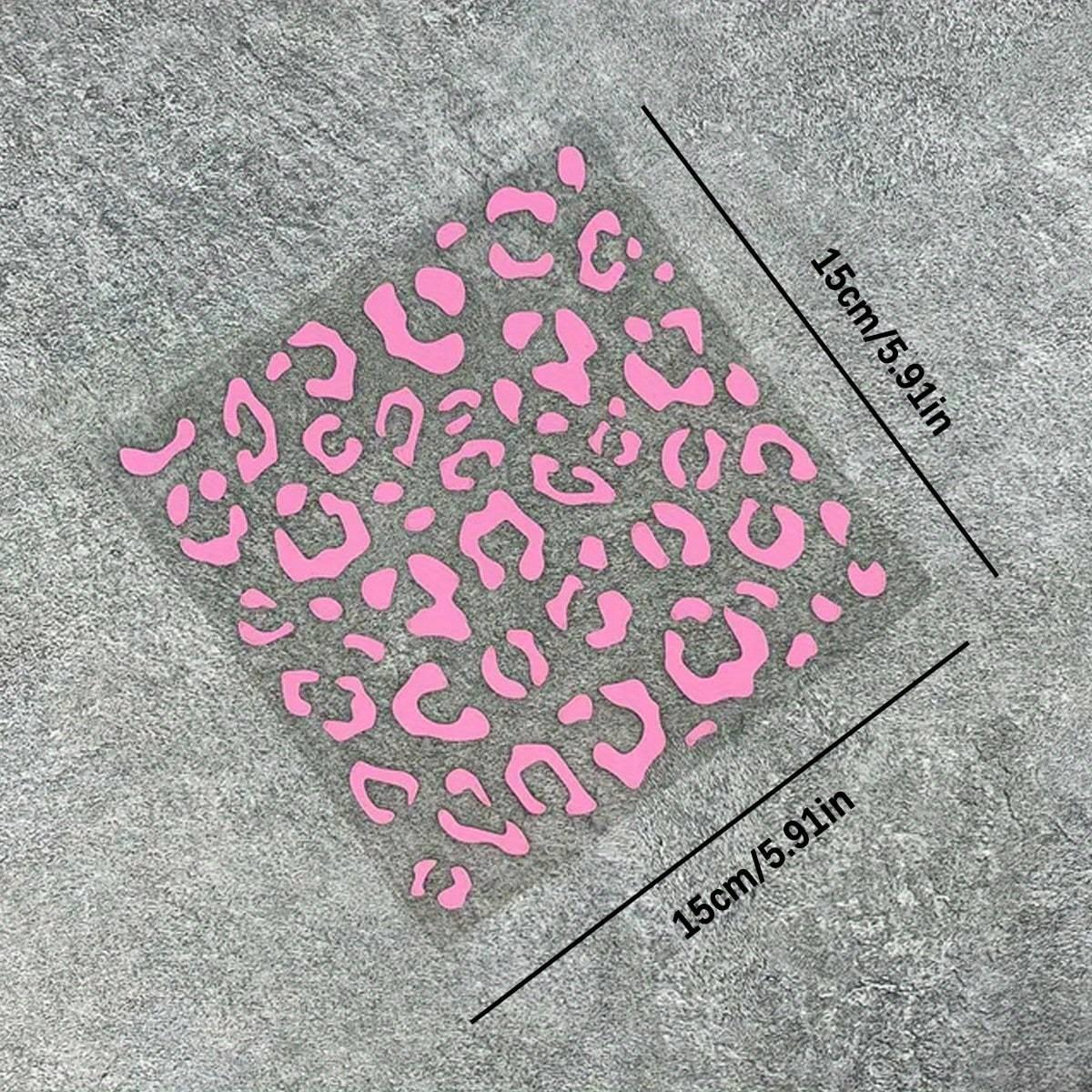 

Leopard Print Decal Car Leopard Print Sticker DIY Waterproof Decoration Auto Parts Rearview Mirror Window Vinyl Sticker Easy To Stick Mobile Phone one-size розовый