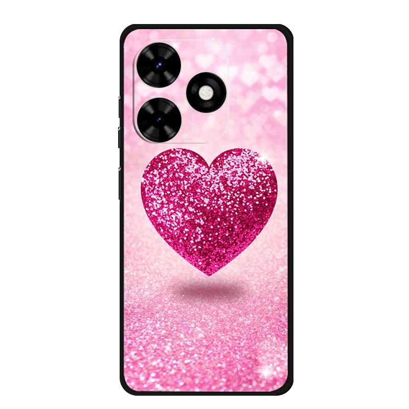 For Tecno Spark Go 2024 Case Luxury TPU Silicone Soft Back Cover Phone Cases for Tecno SparkGo 2024 BG6 Shockproof Flower Fundas