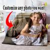 Customize Image Personalized Photos Blanket Multi-purpose Customizable Blanket Comfortable Throw For Livingroom Picnics Office Living Room