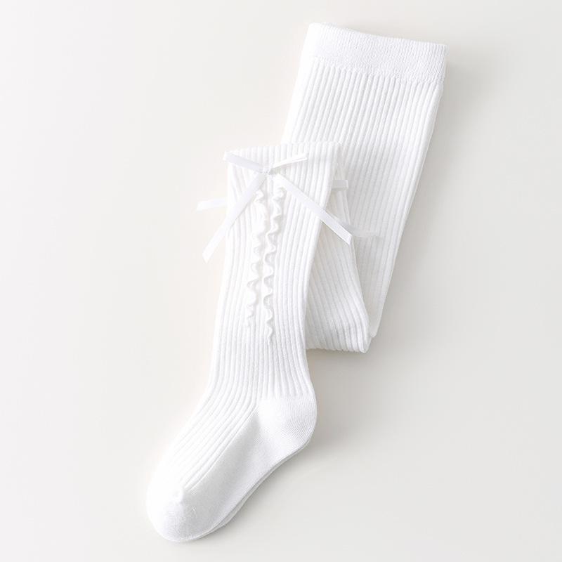 2026 Spring Ruffle Bow Tights for Toddlers & Girls