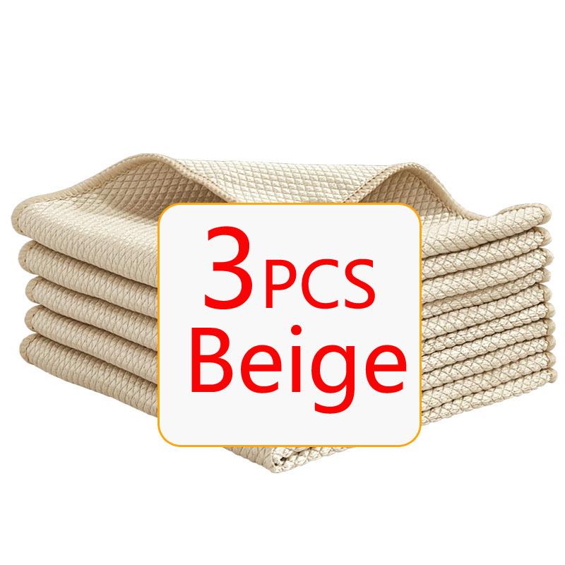 Nanoscale Microfiber Glass Cleaning Cloth Reusable Glass Window Mirror Streak-Free Towel for Home Kitchen Dish Wine Glass Clean