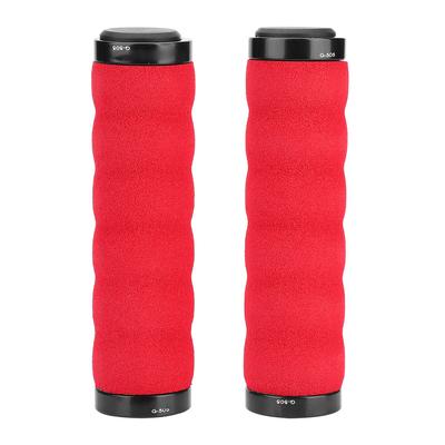 GUB Antiderrapante Confortável Esponja Guidão Travando Grips Mountain Bike Estrada Bicicleta Bar (vermelho)