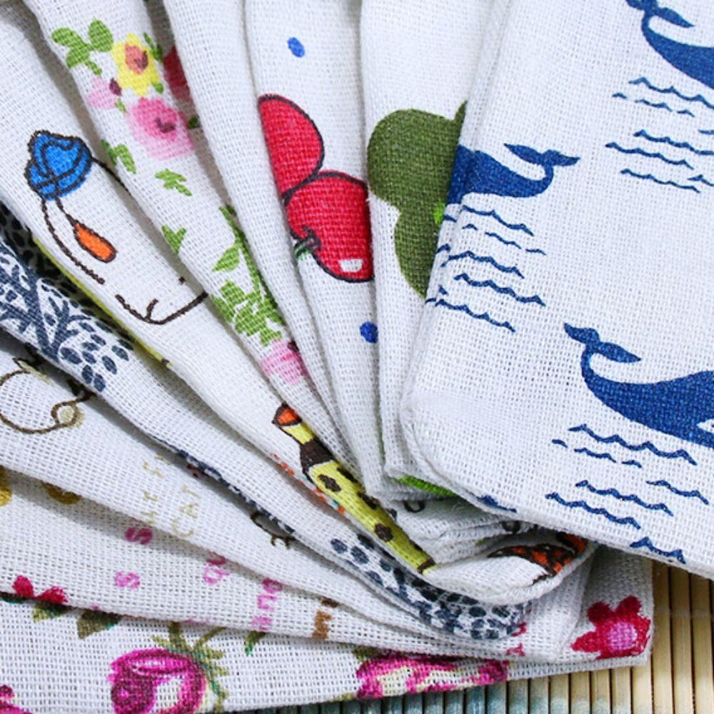 

20pcs Handbag Jewelry Storage Bag Cartoon Packaging Coin Purse Drawstring Linen Pouch Gift Bag 20pcs style 8