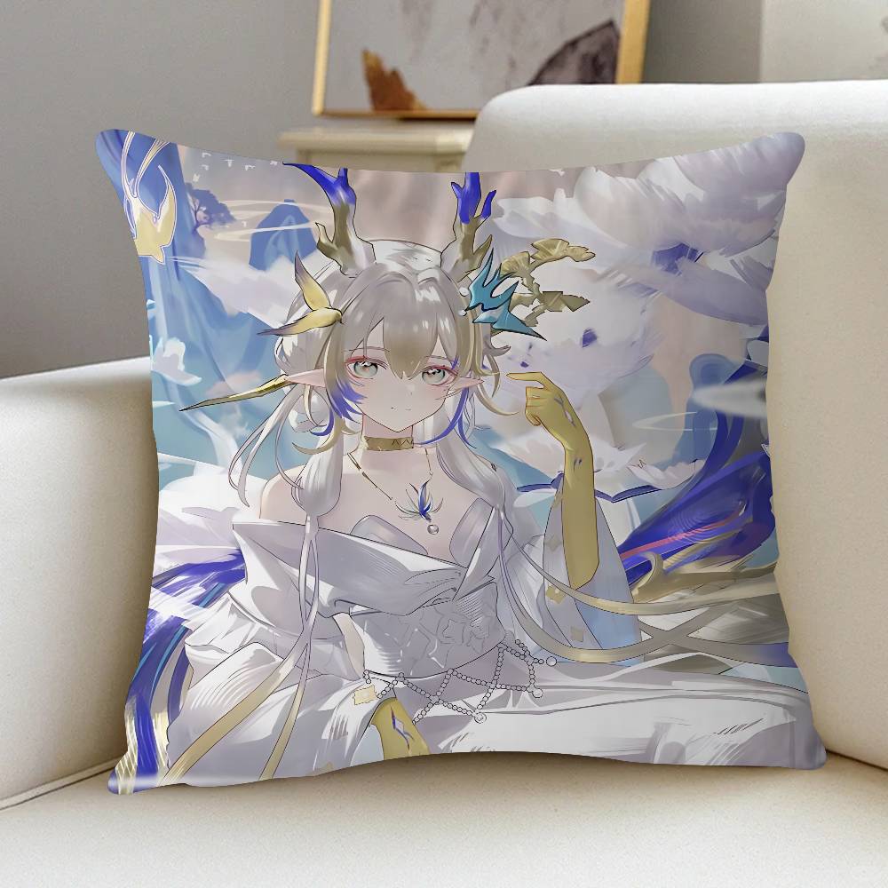 

Arknights Shu Pillow Gift Home Office Decoration Pillow Bedroom Sofa Car Cushion CoverPillow Case 16x16Inch