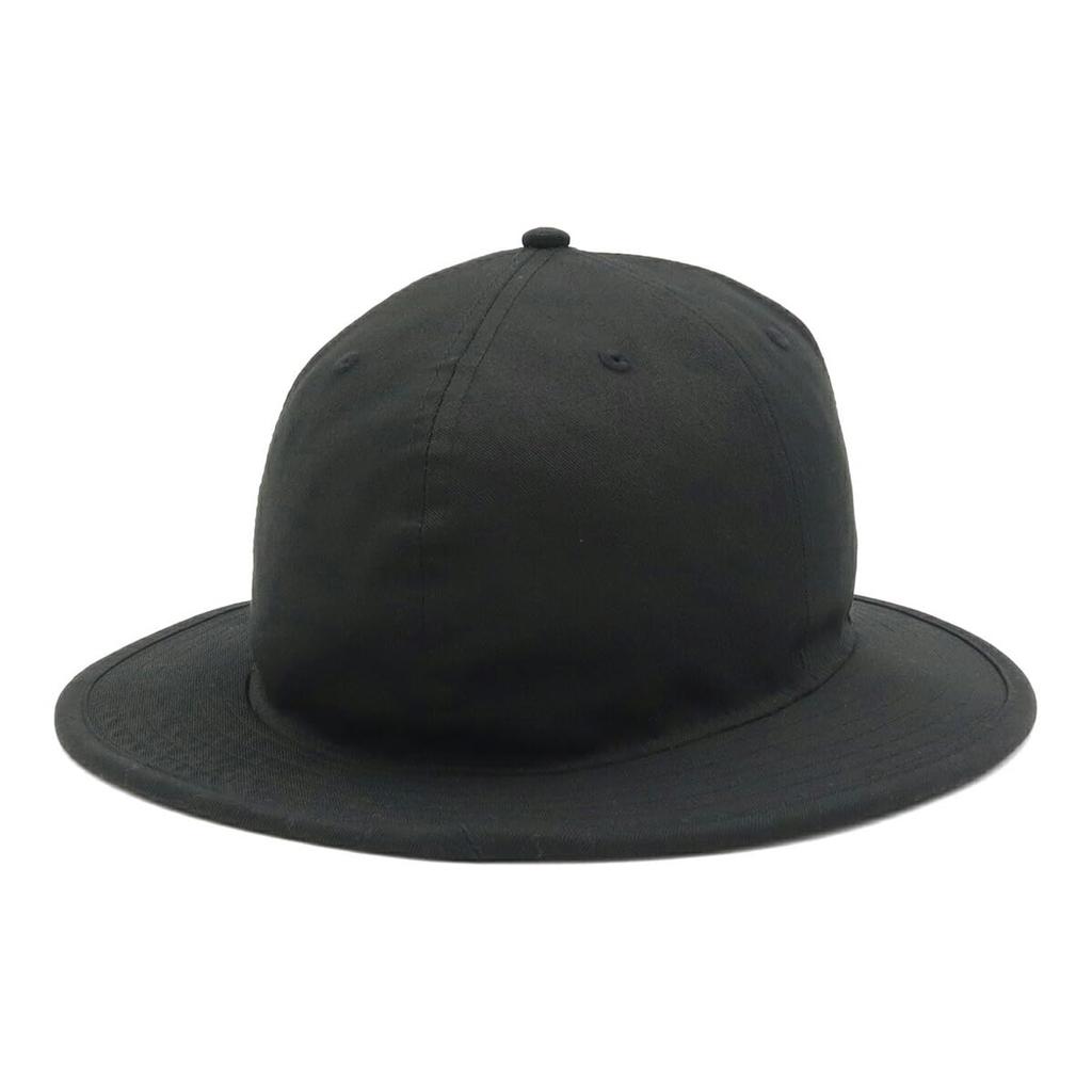 New Era Adventure Hat with Black Patch, Black, M/L, 5-Panel Woven Patch, Black