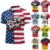 Men's Striped Polo Shirt with Soccer Print Button Down Short Sleeve Casual Top for Sports and Wear 2026 Edition
