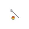 Punk Sexy Opal Stud Stainless Steel Body Jewelry Piercing Jewelry Tongue Ring Tongue Piercings