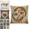 Charming Bird Blue Whale Hedgehog Moonlight Owl Bat Bee Octopus Cushion Cover Pillow Case