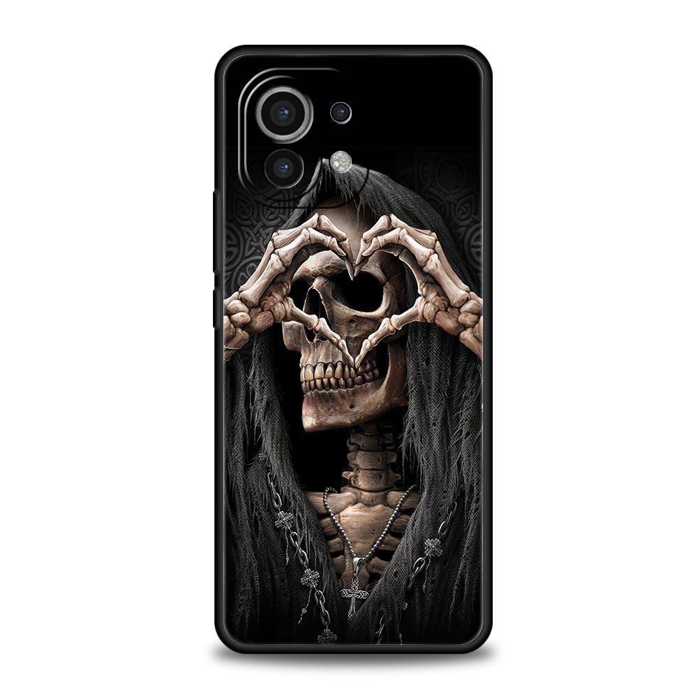 Grim Reaper Skull Skeleton Phone Case For Xiaomi Mi 15 14 Pro 13 12 11 Lite 10T 11T 12T 13T 14T Poco X6 X5 X4 X3 NFC F3 F4 Cover