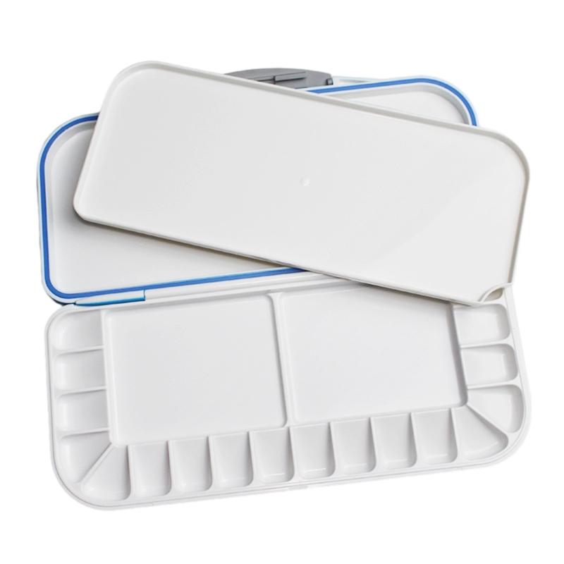 

Folding Paint Tray Watercolor Palette with Two Additional Spacious Mixing Areas for Watercolor Gouache and Oil Painting