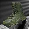 New Four Seasons Men's Outdoor Mountain Climbing and Field Training Boots, Tactical Boots,and Desert Hiking Ankle Boots