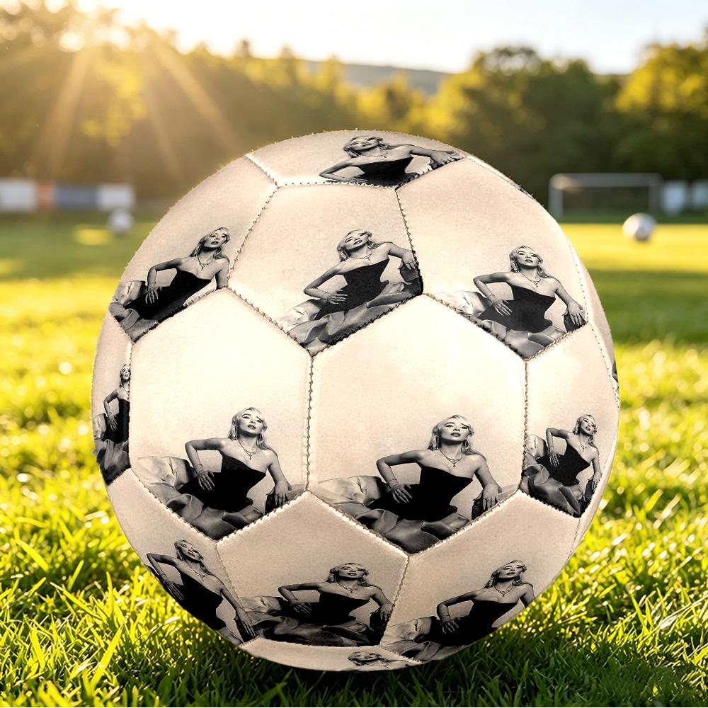 Sabrina Carpenter Print Size 5 Soccer Ball Durable Shock?Absorbing Sports Ball For Training Match Outdoor Playing