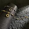 Four-leaf Clover Bracelet Titanium Steel Fashionable Roman Numeral Butterfly Bracelet