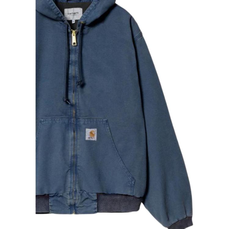 Carhartt WIP OG Active Jacket Classic Loose Fit Square Label Ribbed Cuffs Hem Zip Jacket Men Jacket I034820-2OT-4O