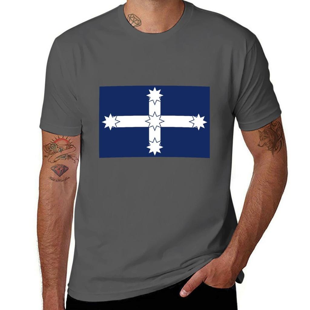 Eureka Flag Tshirt Minimalist Casual Short Sleeve Top Tshirt