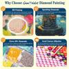 Starry Night Street Lamp Diamond Painting Kit. DIY Diamond Art. Handmade Gift for Friends and Family. Home Decor Artwork (Full Round Drills)