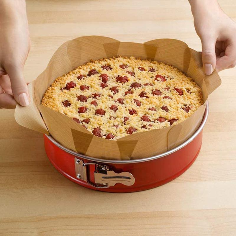 Tappetino da Forno Rotondo Antiaderente Resistente al Calore Carta da Forno Tappetino Forno Facile da Pulire e Riutilizzabile Carta Oleata Strumento da Forno