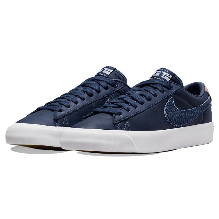 Nike Blazer Low GT SB Midnight Navy Denim Unisex Sneakers Blue DM8890-400