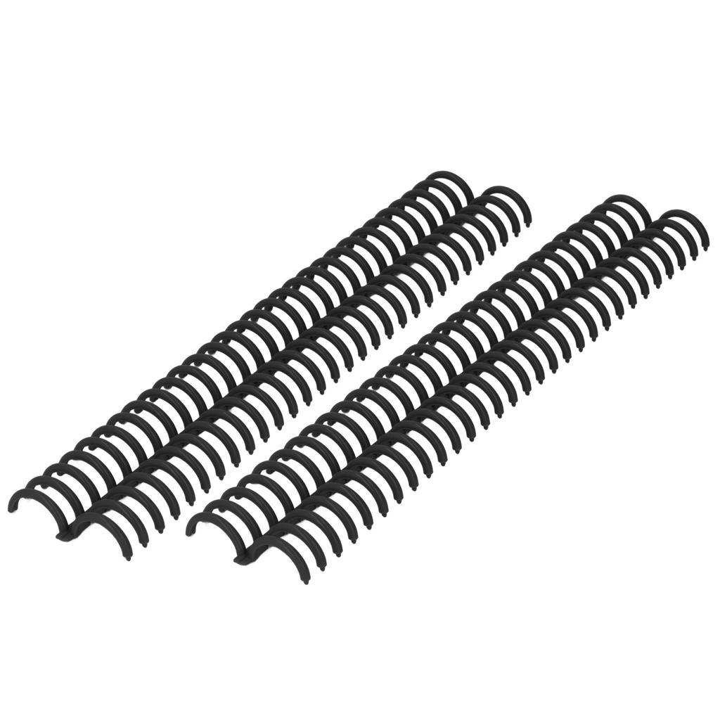10 Pcs Loose Leaf Binding Spine 30 Holes 22mm Inner Diameter Wear Resistant Plastic Binding Rings