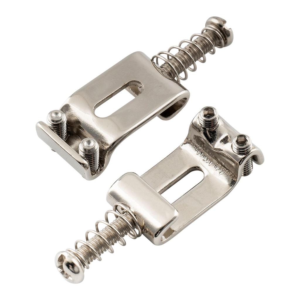 Musiclily Pro 10.8mm Sillets de chevalet Vintage Strat en Acier pour Guitares Électriques ST, Nickel (Lot de 6)