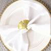 Creative Metal Ginkgo Leaf Napkin Ring for Hotel & Restaurant Decor