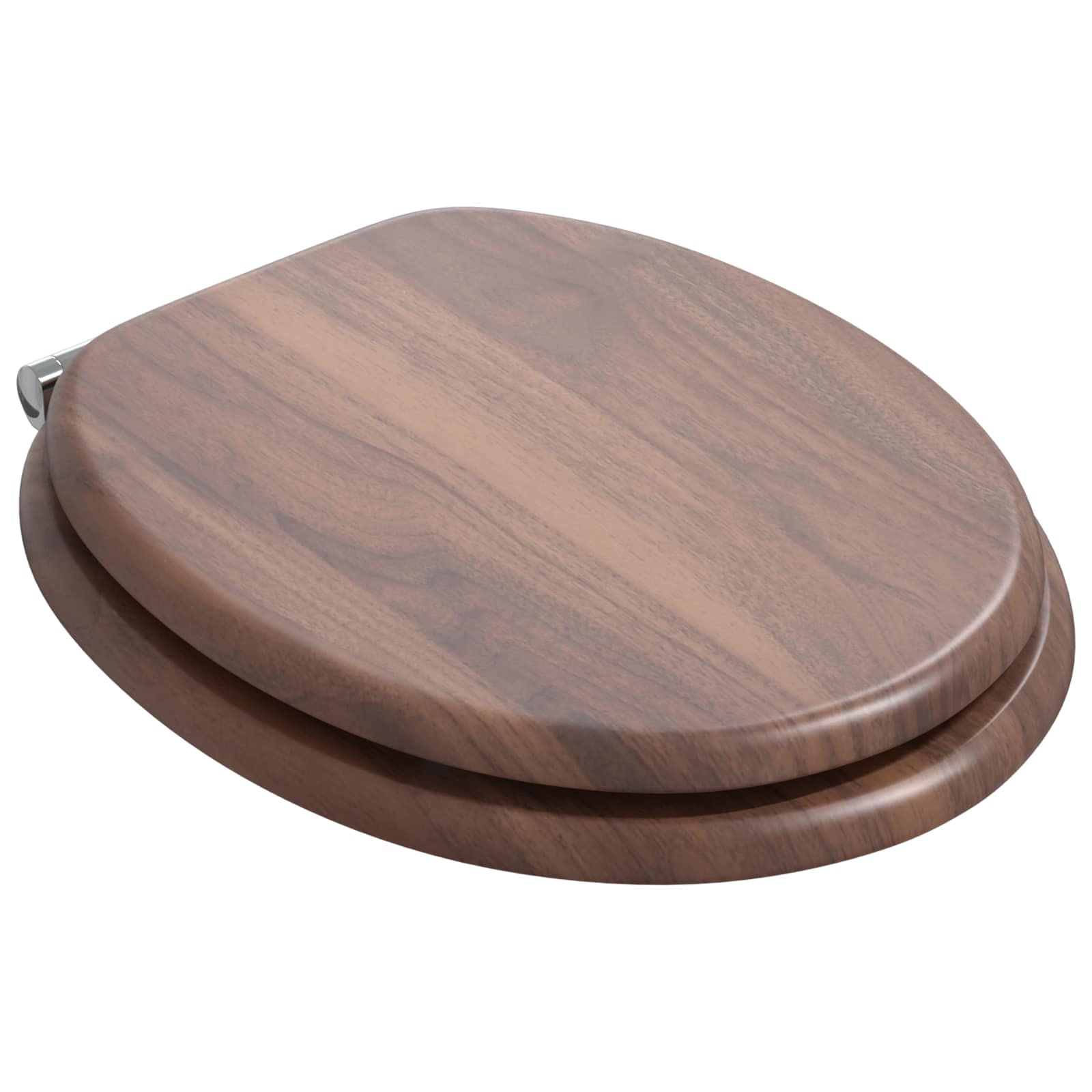 Toilettensitz mit Absenkautomatik Braun 44 x 38 cm MDF-Platte