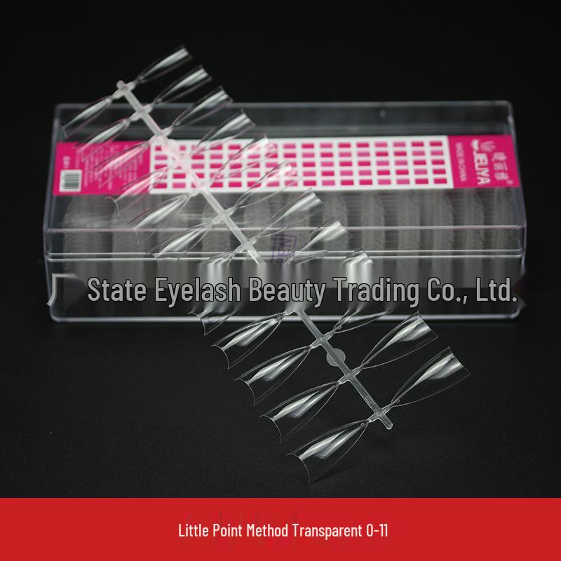 Crescent Curve Ultra Thin Shallow Half Cover Nail Tips - Transparent Frosted Milky White Extension for Salon Nail Art.