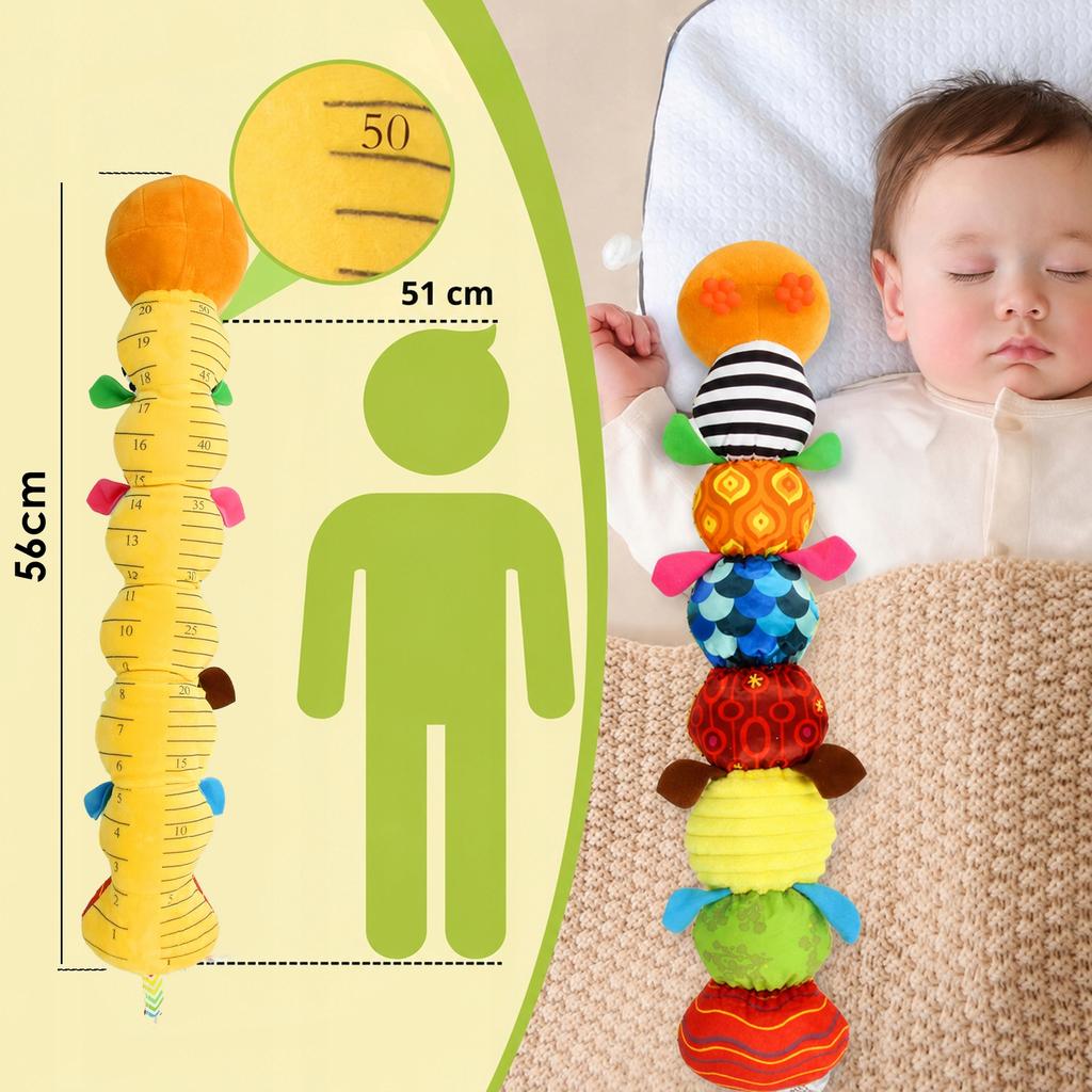 [PACZB] Sensory toy for babies plush anti-stress caterpillar Z3490