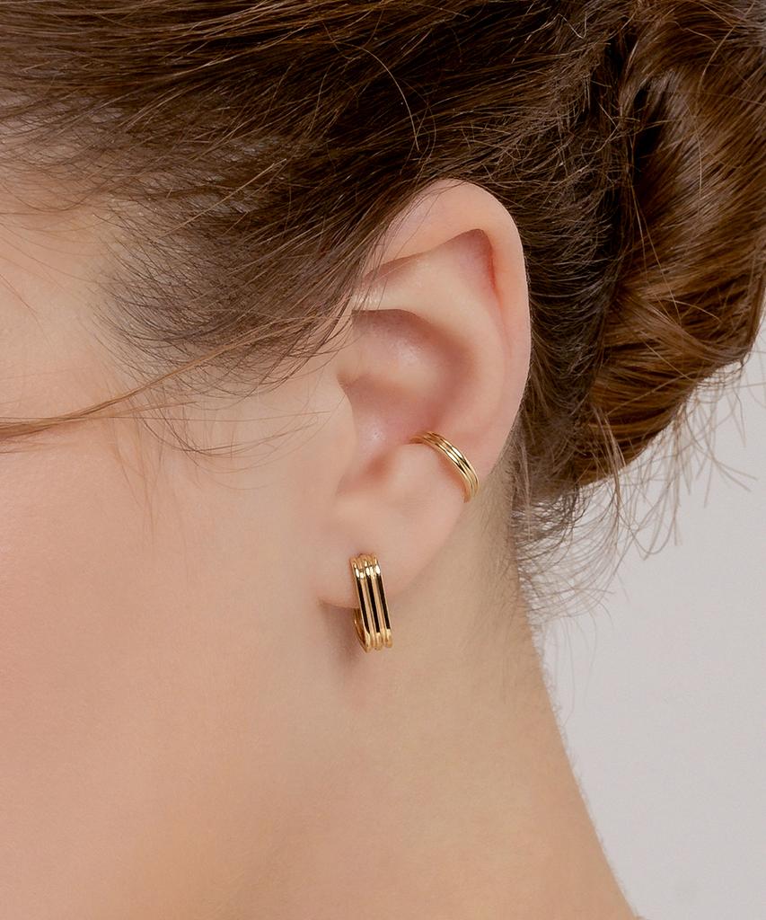 Mcel 14K Ceracube Ring Earrings