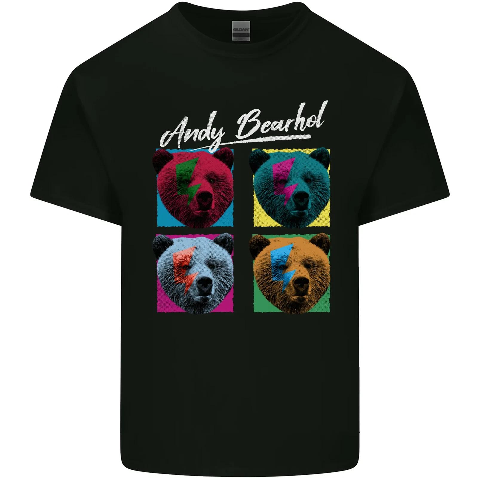 Andy Bearhol Funny Panda Bear Parody Art Kids T-Shirt Childrens 4XL