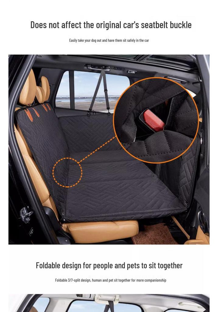 Breathable, Wear-Resistant Car Pet Mat: Skin-Friendly, Dirt & Stain-Proof – Universal Fit for Rear Seats.