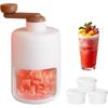 Manual Shaved Ice Machine Portable Snow Cone Machine Small Manual Crank Smoothie Machine, Snow Cone Ice Crusher