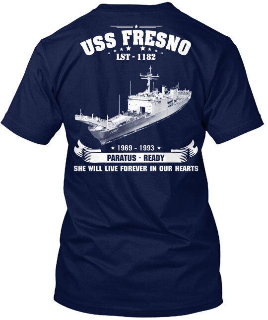 

Uss Fresno Lst 1182 Tee T-Shirt Made in the USA Size S to 5XL M