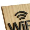 Yousheng Wifi Sign Tabletop Wooden WIFI Password Sign Wireless Network Display Board for Restaurant Supermarket Office Home Bar Coffee Dorms