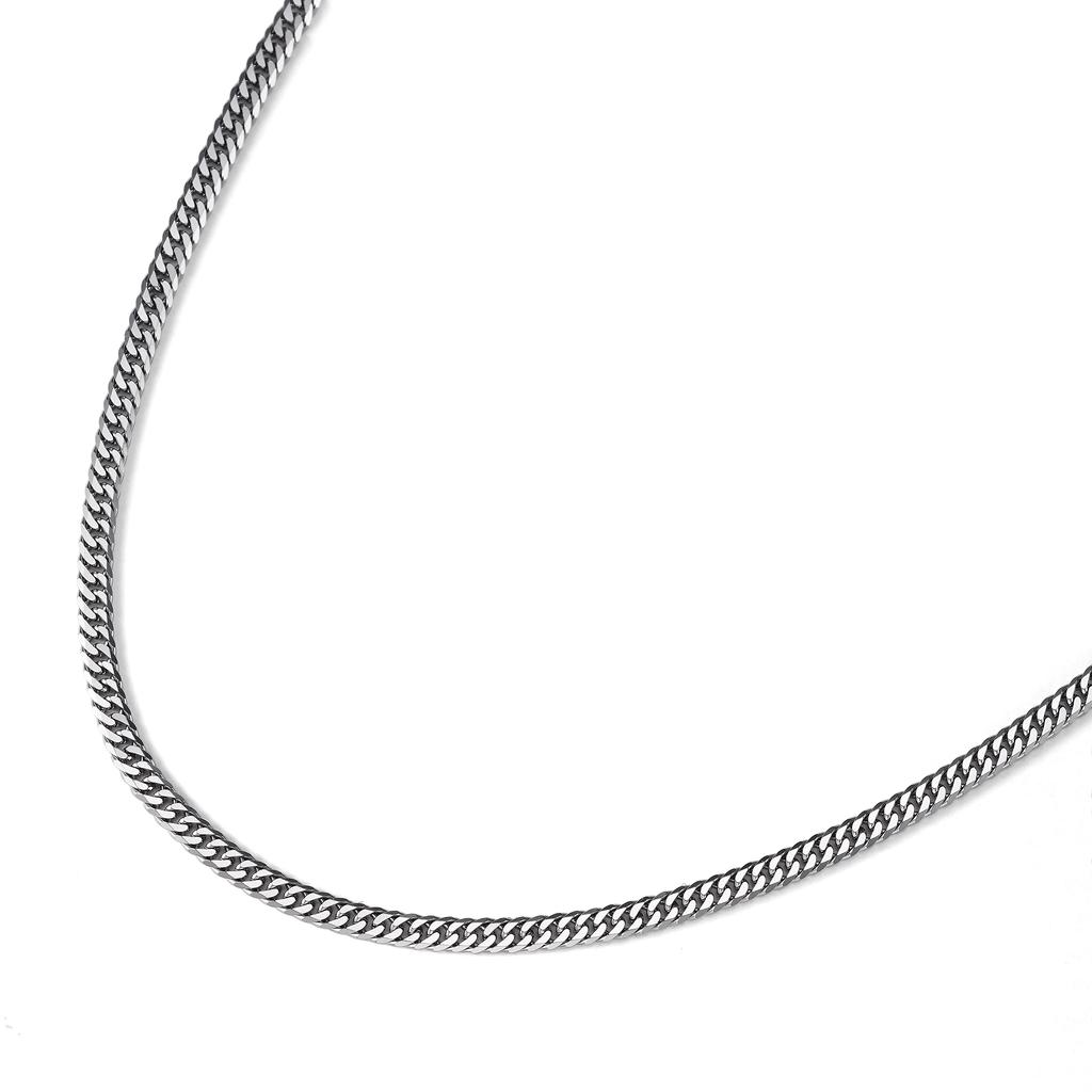 Speranza Platinum 850 Curb Chain Folding Choice of Certified by the Japan Platinum Chain Necklace, 6-Sided Double, 11g, 50cm, Chain, Pt850, Mint,