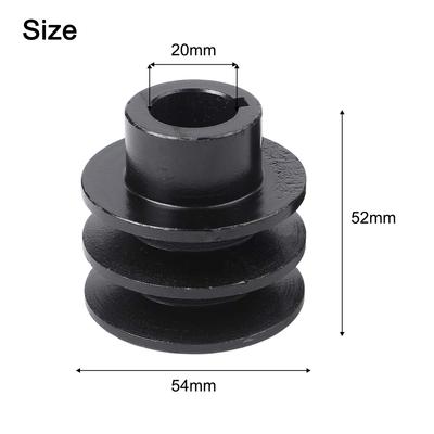 Dual Roller Design A-type V-belt Pulley Double Groove Pulley Engine Iron Pulley