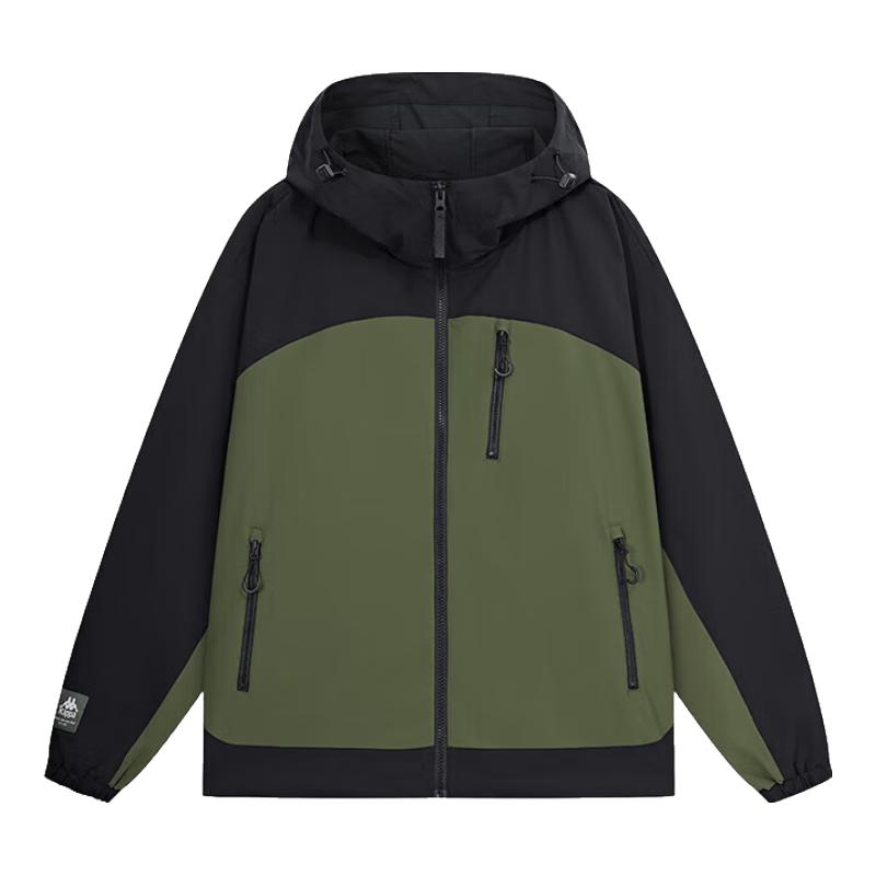 Kappa 2024 Unisex Water-Repellent Windbreaker L