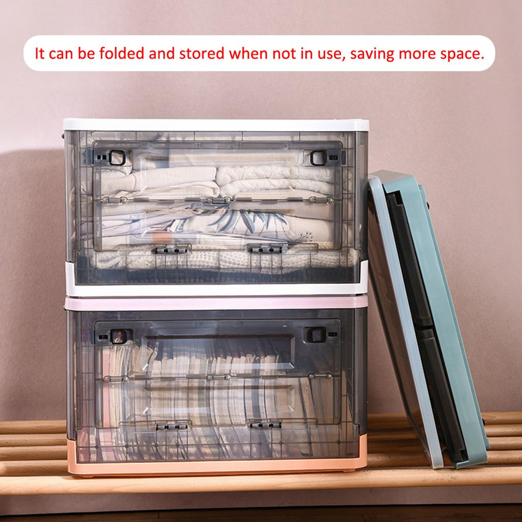 Multi-purpose Folding Storage Box Double Door Large-capacity Packing Toys Clothes Books Organizer With Cover
