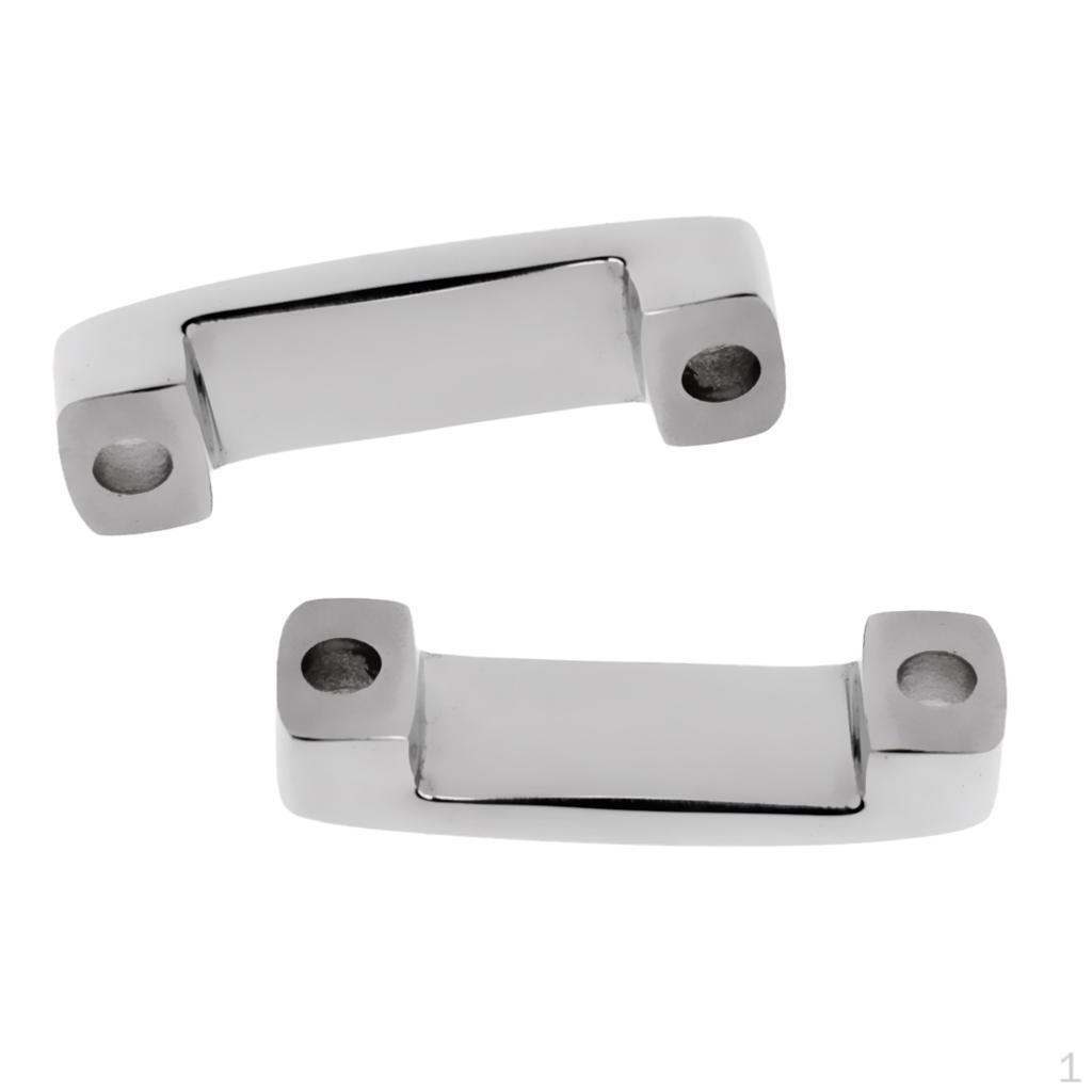 

2 Pieces Premium Stainless Steel Boat Deck Fitting Rope Connection Hardware 48mm