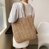 Yogodlns Classic Summer Woven Bag Women Beach Shoulder Bag Casual Large Capacity Straw Totes Bag Ladies Travel Shopping Handbag and Purse